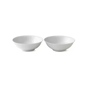 Royal Copenhagen Weiß Geflecht, 2-pak Portionsskål 35 cl