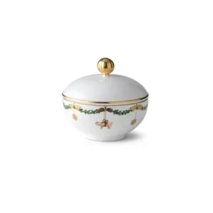 Royal Copenhagen Stjerne Riflet Jul, Zuckerschale mit Deckel 15 cl