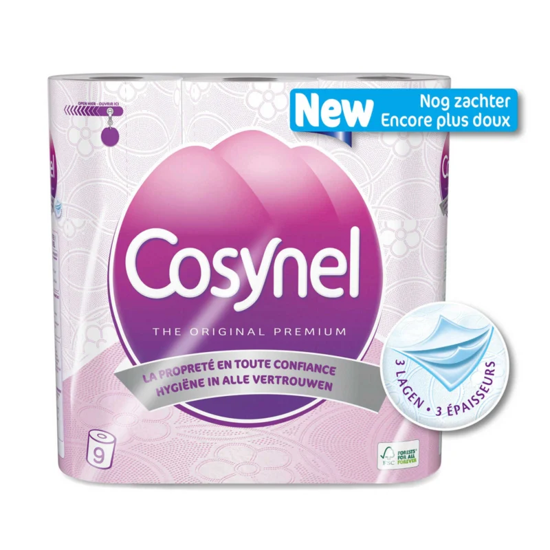 Cosynel toiletpapier - 3-Laags - 9 rollen