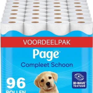 Page toiletpapier - Compleet Schoon wc papier - Voordeelverpakking - 96 rollen