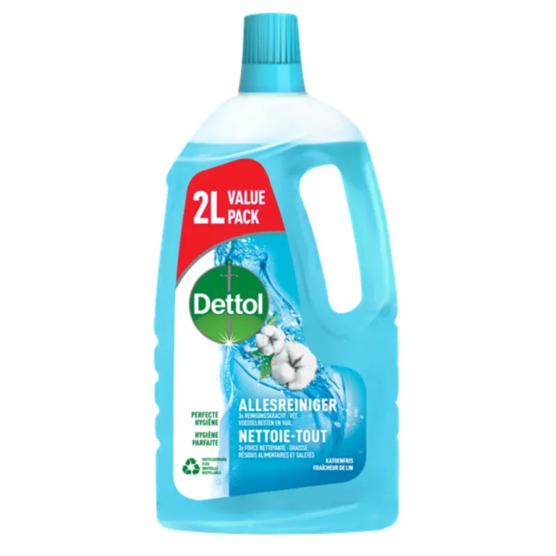 Dettol Power & fresh allesreiniger katoenfris - 2 ltr