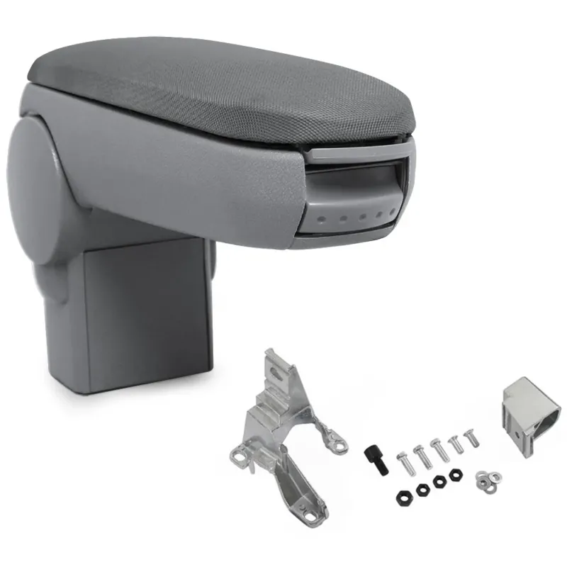 Mittelarmlehne Golf 4, Bora, Beetle mit Staufach Textil Grau pro.tec - premiumXL