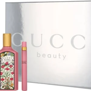 Gucci Flora Gorgeous Gardenia Eau de Parfum 100ml , 5ml , 10 ml -Set 3 - Cadeauset