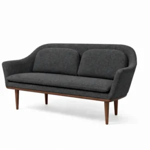 Lunar Sofa, Walnuss, Melange Nap 191 HR von Stellar Works