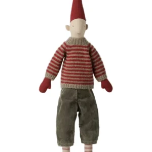 Maileg - Pixy Größe 3, Junge mit gestreiftem Strickpullover