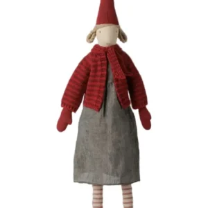 Maileg - Pixy Größe 4, Mädchen mit gestreifter Strickjacke
