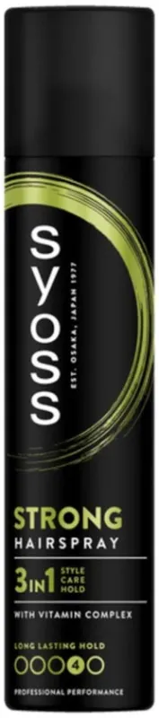 Syoss Strong Hold Haarspray - 300 ml / Beschadigde verpakking / dopje mist