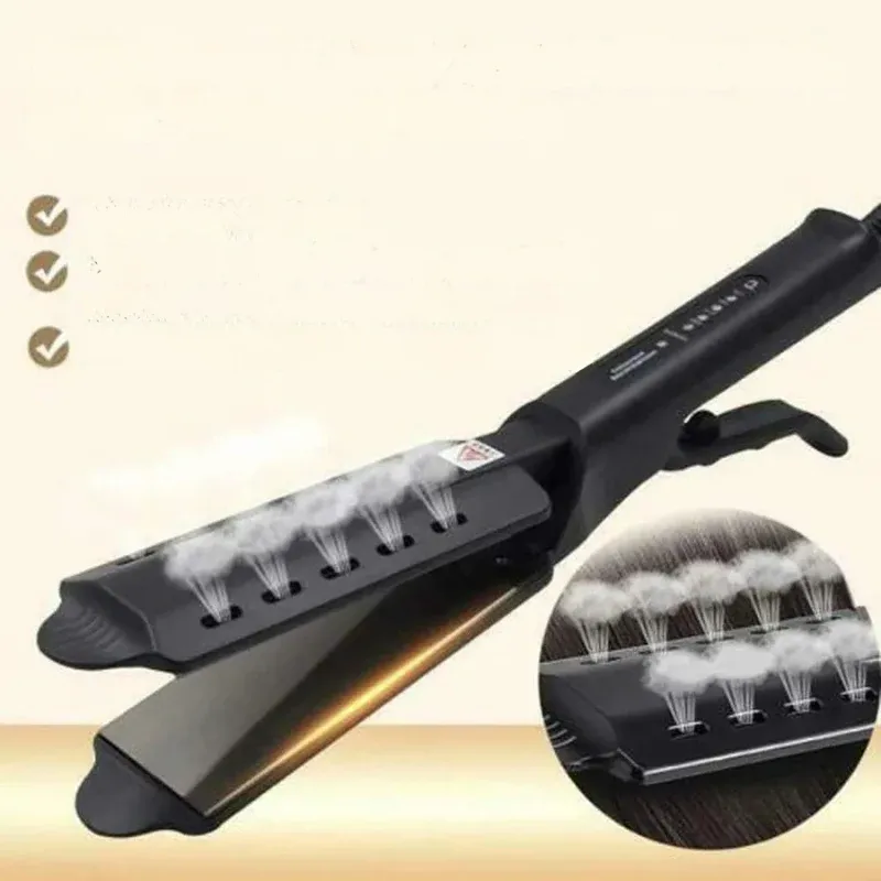 Professional Steam Hair Straightener Ceramic Plates With Steam Vents - Product showcase