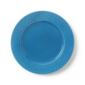 Rhombe Teller, Blau Ø27 cm von Lyngby Porcelæn