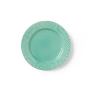 Rhombe Teller, Aqua Ø21 cm von Lyngby Porcelæn
