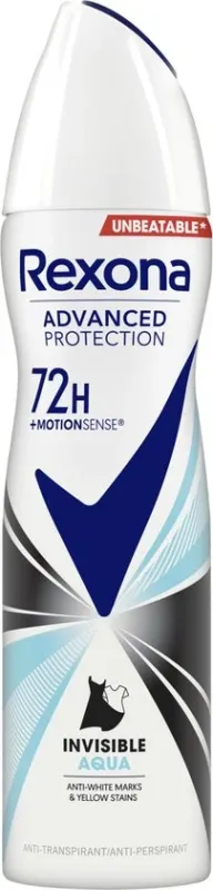 Rexona Women Advanced Protection Invisible Aqua Anti-Transpirant Spray - 150 ml