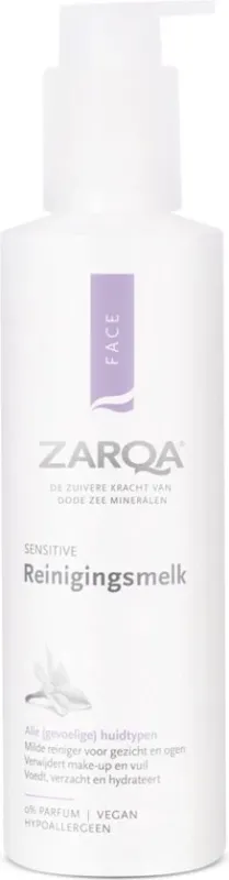 ZARQA Reinigingsmelk Sensitive 200 ml- Verpakking beschadigd