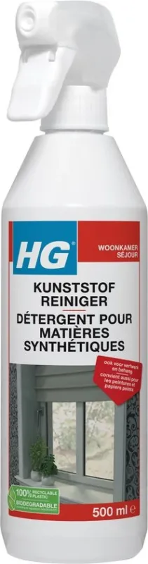 HG kunststofreiniger - 500ml - snel een vlekkeloos resultaat