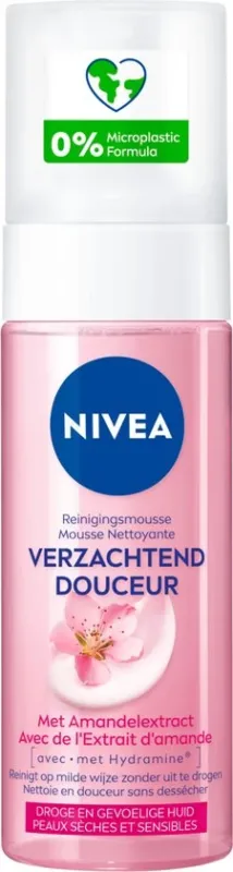NIVEA Essentials Verzachtende Reinigingsmousse - Gezichtsreiniger - 150 ml - Dopje ontbreekt