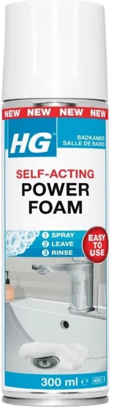 HG Badkamerreiniger - Power Foam Badkamer - Zelf-Activerend - 300 ml