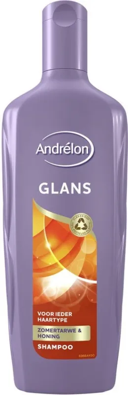 Andrélon - Shampoo - Glans - 300ml - beschadigde verpakking / etiket deels niet leesbaar