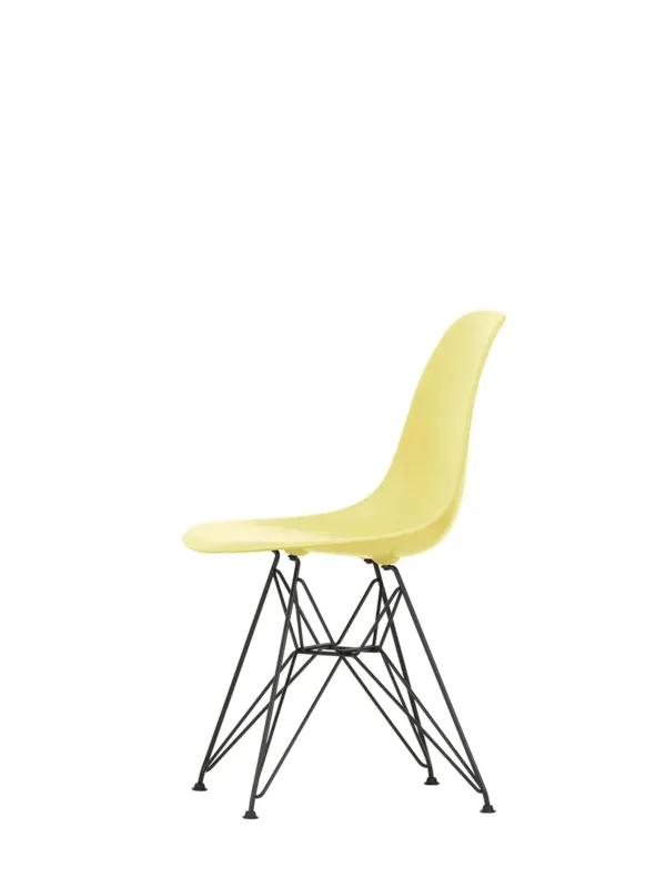 Eames Plastic Side Chair DSR, schwarz pulverbeschichtet von Vitra – Bild 3