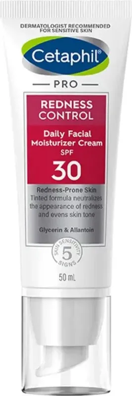 Crème met Ultra Moisturizer Cetaphil Pro Redness Control Gezichtsvloeistof 50 ml Spf 30 , Beschadigde verpakking