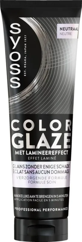 Syoss Color Glaze Clear - Haargloss Toner -Transparant- Met Keratine - Voor Alle Haartypes - 130 ml