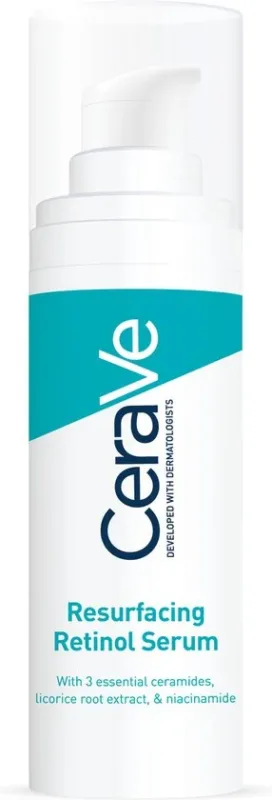 CeraVe Anti-Onzuiverheden Retinol Serum - tegen Vlekjes en Restlittekens - voor een Onzuivere Huid met Neiging tot Acne - 30ml - Verpakking beschadigd