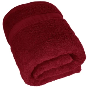 Badetuch 100x150 cm Rot - Rubin