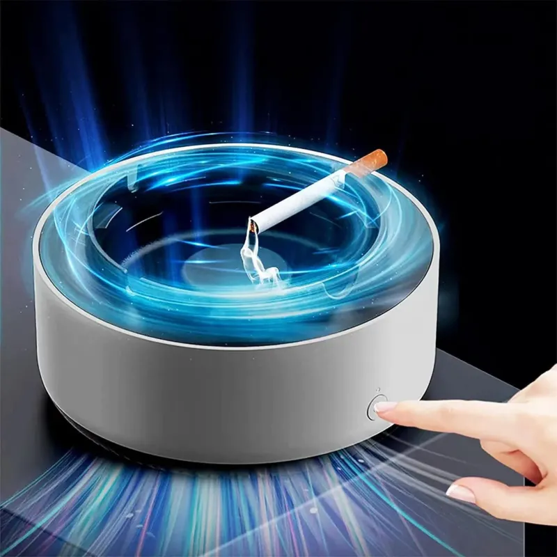 Smart Air Purifier Ashtray Multi-Layer Smoke Filtration System - Product showcase
