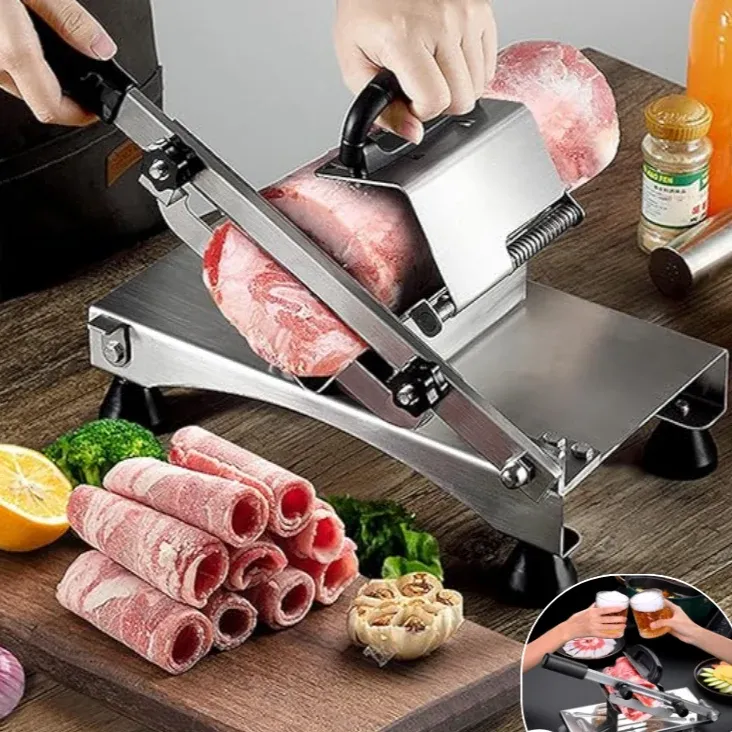Professional Meat Slicer Stainless Steel Manual Cutter - Product showcase
