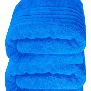 Saunahandtuch groß 80x200 cm 2er Set Blau - Karibik