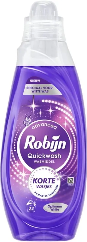 Robijn Advanced Quickwash Vloeibaar Wasmiddel - Optimum White - 22 Wasbeurten - 837 ml