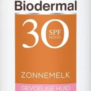 Biodermal Zonnebrand Gevoelige huid - Zonnemelk - SPF 30 - 200ml
