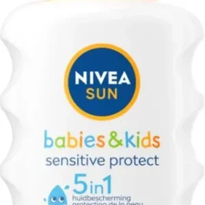 NIVEA SUN Babies & Kids Sensitive Zonnebrand Spray SPF 50 - Zonnebrandcrème voor Gevoelige huid - 200ml