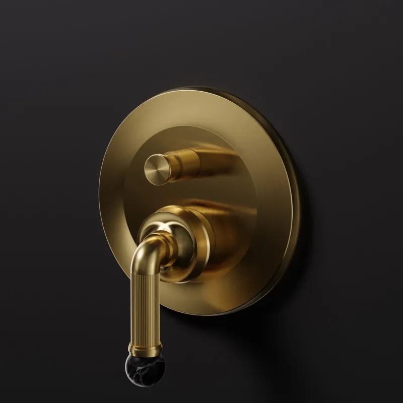 Brushed Gold / Nero Marquina