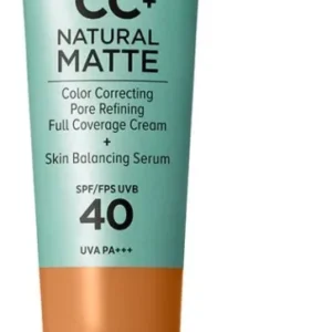It Cosmetics Your Skin But Better CC+ Natural Matte SPF40 Foundation - Matte & Stralende Finish - Rich - 32ml - Beschadigde Verpakking