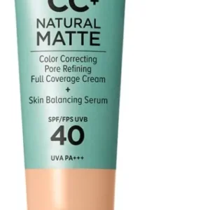 It Cosmetics Your Skin But Better CC+ Natural Matte SPF40 Foundation - Matte & Stralende Finish - Light Medium - 32ml