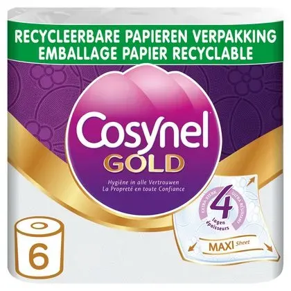 Cosynel Gold 4 Toiletpapier - 4 Lagen - 6 rollen