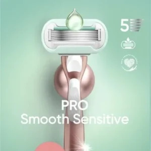 Gillette Venus Pro Smooth Sensitive Scheersysteem - Voor de Gevoelige Huid - 1 Handvat + 1 Scheermesje