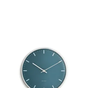 City Hall Wanduhr, Blau von Arne Jacobsen (Ø: 21)