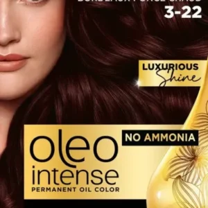 SYOSS Oleo Intense 3-22 - Haarverf - Permanente Haarkleuring - Warm Donker Bordeaux- Verpakking beschadigd