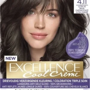 L'Oréal Paris Excellence Cool Creams 4.11 - Ultra Ash Bruin - Permanente haarverf- Verpakking beschadigd
