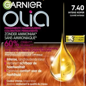 Garnier Olia - Intens Koper 7.40 - Verpakking beschadigd