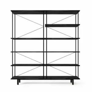 Seiton Regal 5-1 R in Schwarz Eiche von Stellar Works