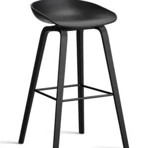 About a Stool AAS32 Hoch, Schwarz von HAY