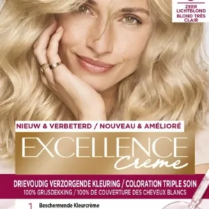 L'Oréal Paris Excellence Crème Zeer Lichtblond 9 - Haarverf - Verpakking beschadigd