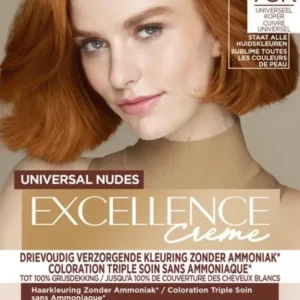 L'Oréal Paris Excellence Universal Nudes Koperrood 7UR - Beschadigde verpakking