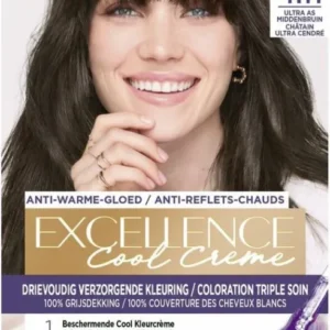L’Oréal Paris Excellence Cool Crème 4.11 - Ultra As Bruin - haarverf