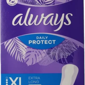 Always Inlegkruisjes daily protection extra long 58 Stuks - Verpakking beschadigd