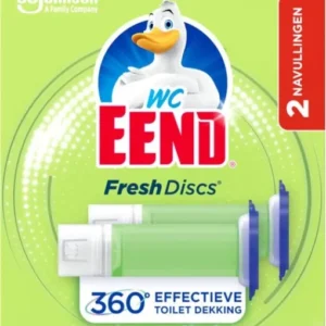 WC Eend Fresh Discs Lime Zest 2 x 36 ml navullingen - Toiletblokken