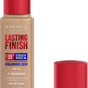 Rimmel Lasting Finish 35HR Liquid Foundation - 200 soft beige- 30 ML
