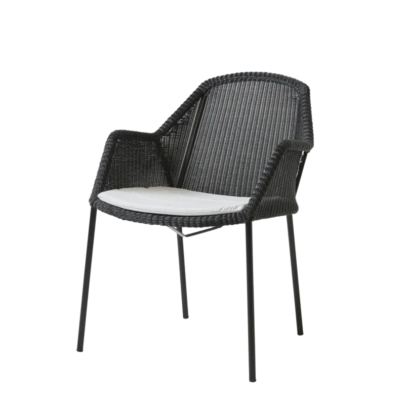 Breeze Stuhl, stapelbar inkl. Kissen von Cane-line