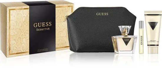 Guess Seductive Cadeauset Eau De Toilette - Toilettas - Travel Spray - Bodylotion